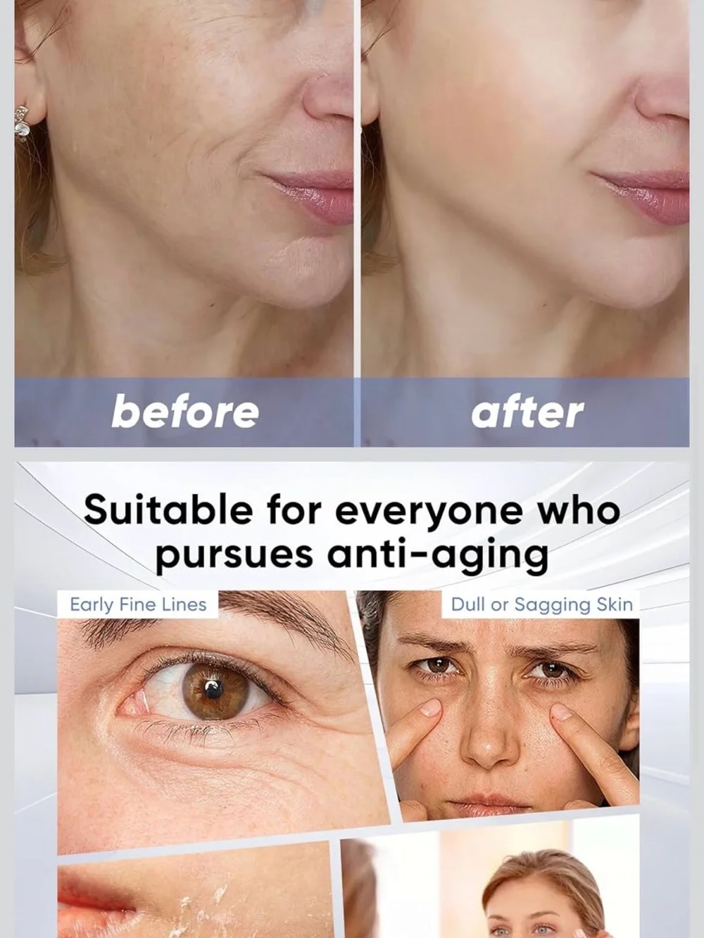 Anti-Wrinkle Nano-Silk Collagen Serum Vials — Light Blue